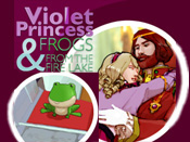 Violet Princess & Frogs from the Fire Lake